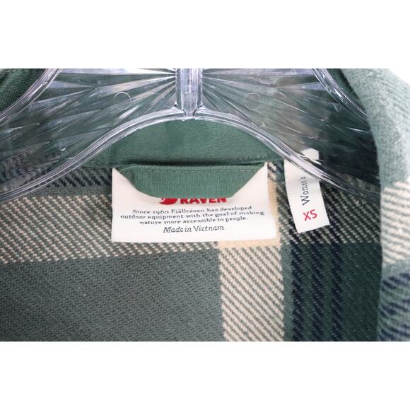 Fjallraven Singi Flannel Overshirt W Size XS Green-Deep Patina 86986 NWT - Picture 4 of 6